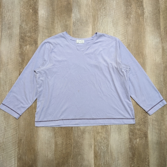 Oscar de la Renta Lavender Sweatshirt - Picture 9 of 9